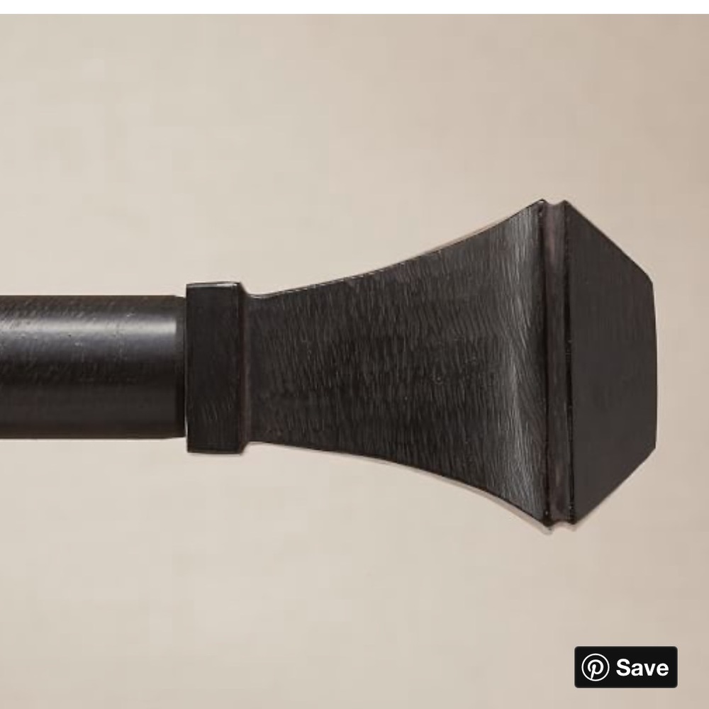 Pottery Barn Cast Iron Black Curtain Hardware